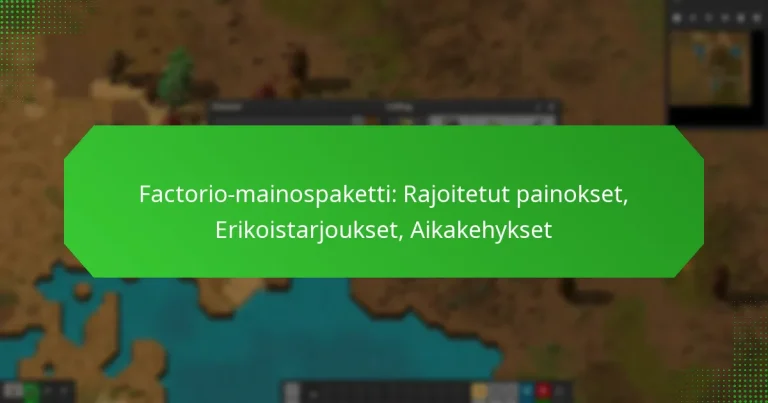 Factorio-mainospaketti: Rajoitetut painokset, Erikoistarjoukset, Aikakehykset