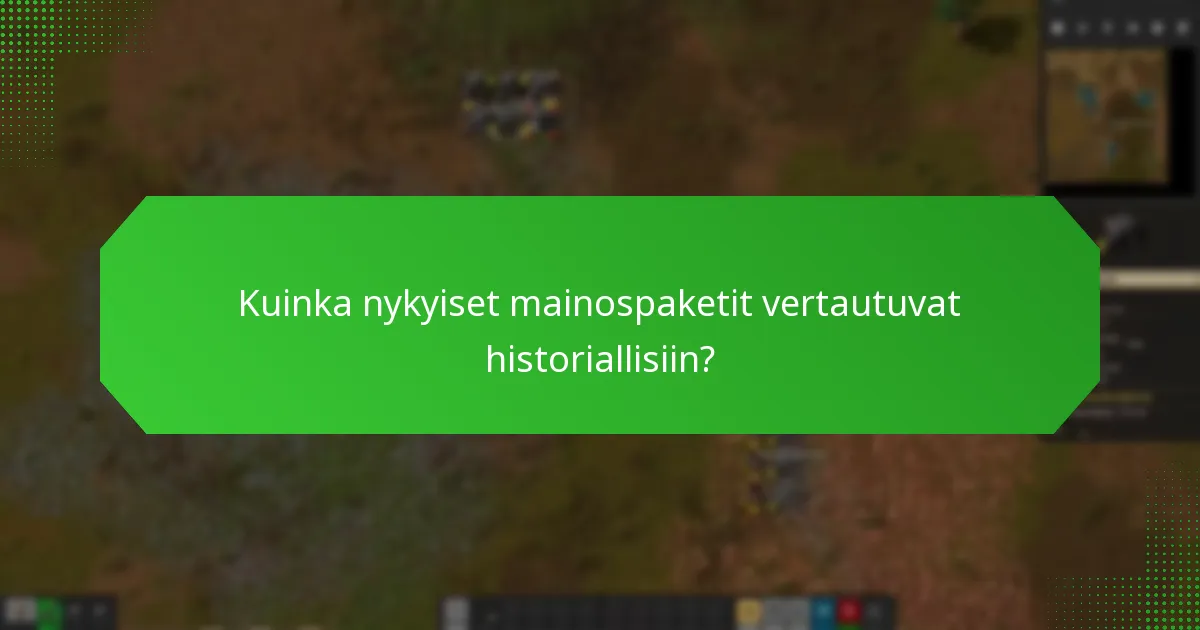 Millaisia aikaisemmat tarjoukset Factorion osalta ovat olleet?