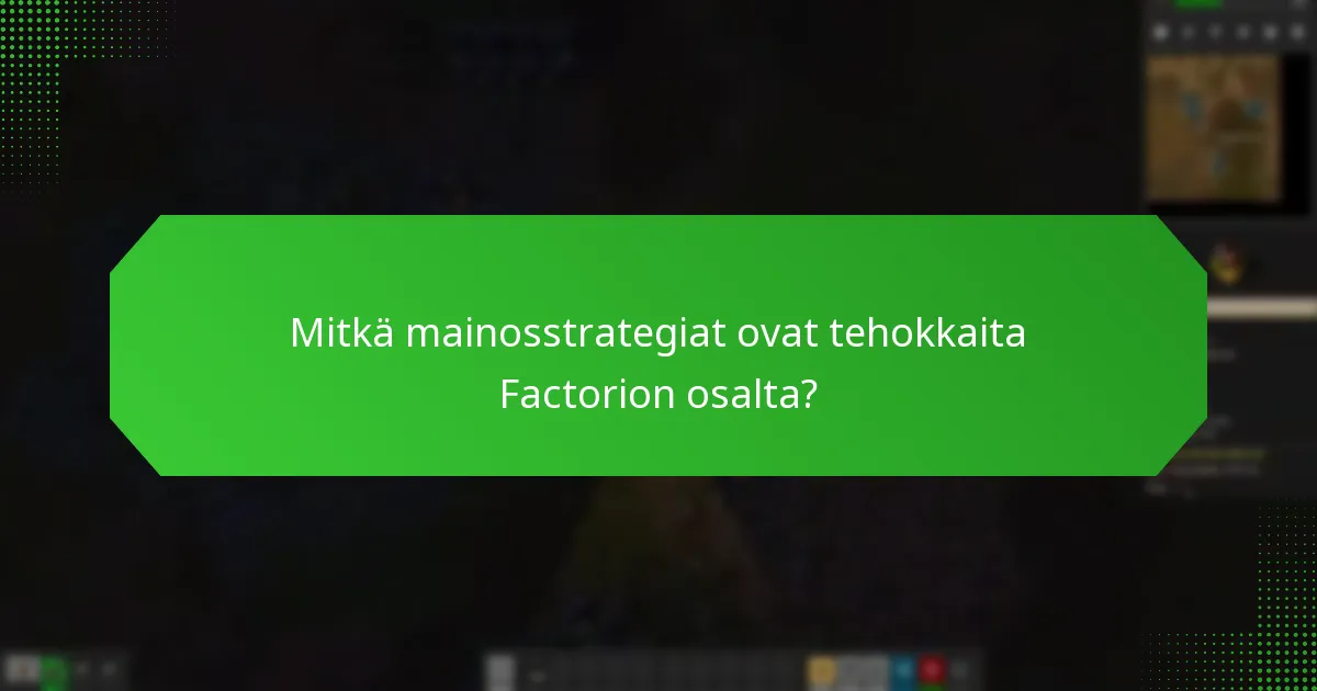 Kuinka lunastaa mainospaketteja Factorion osalta?