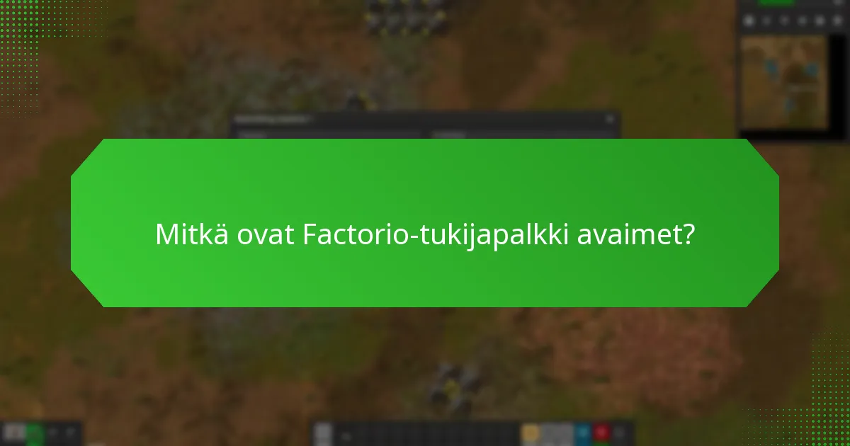 Mitkä palkinnot pelaajat saavat tukemalla Factorioa?